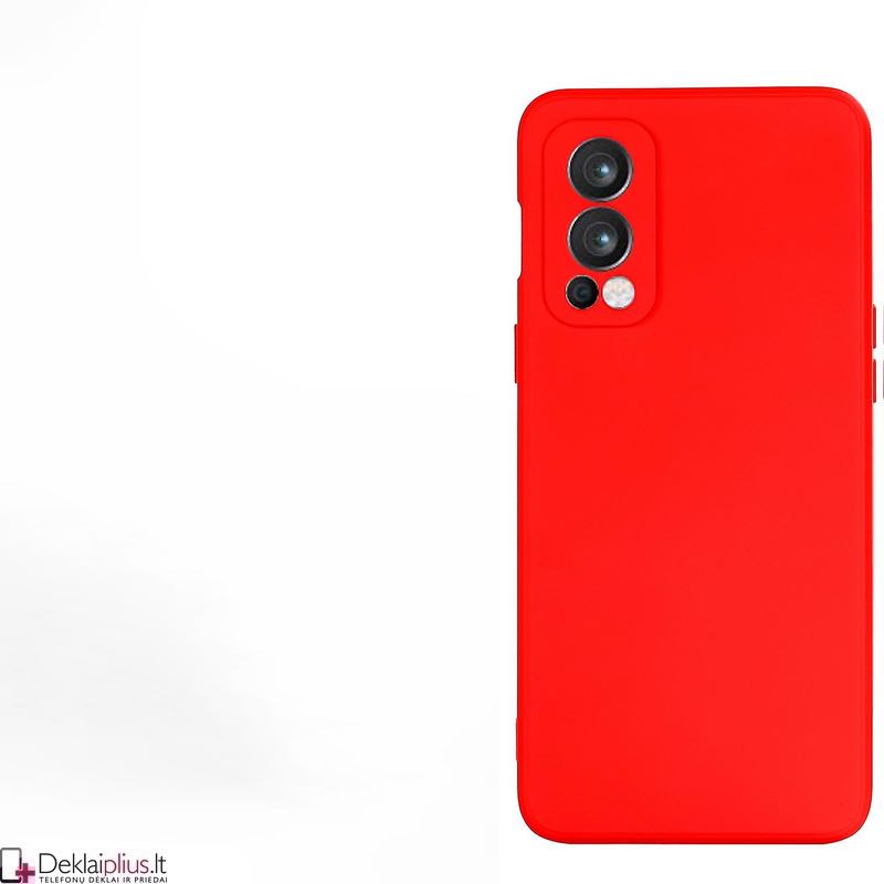 Liquid Air silikoninis raudonas dėklas - su kameros apsauga (Oneplus Nord 2/Nord 2 5G) Liquid Air silikoninis raudonas dėklas - su kameros apsauga (Oneplus Nord 2/Nord 2 5G)